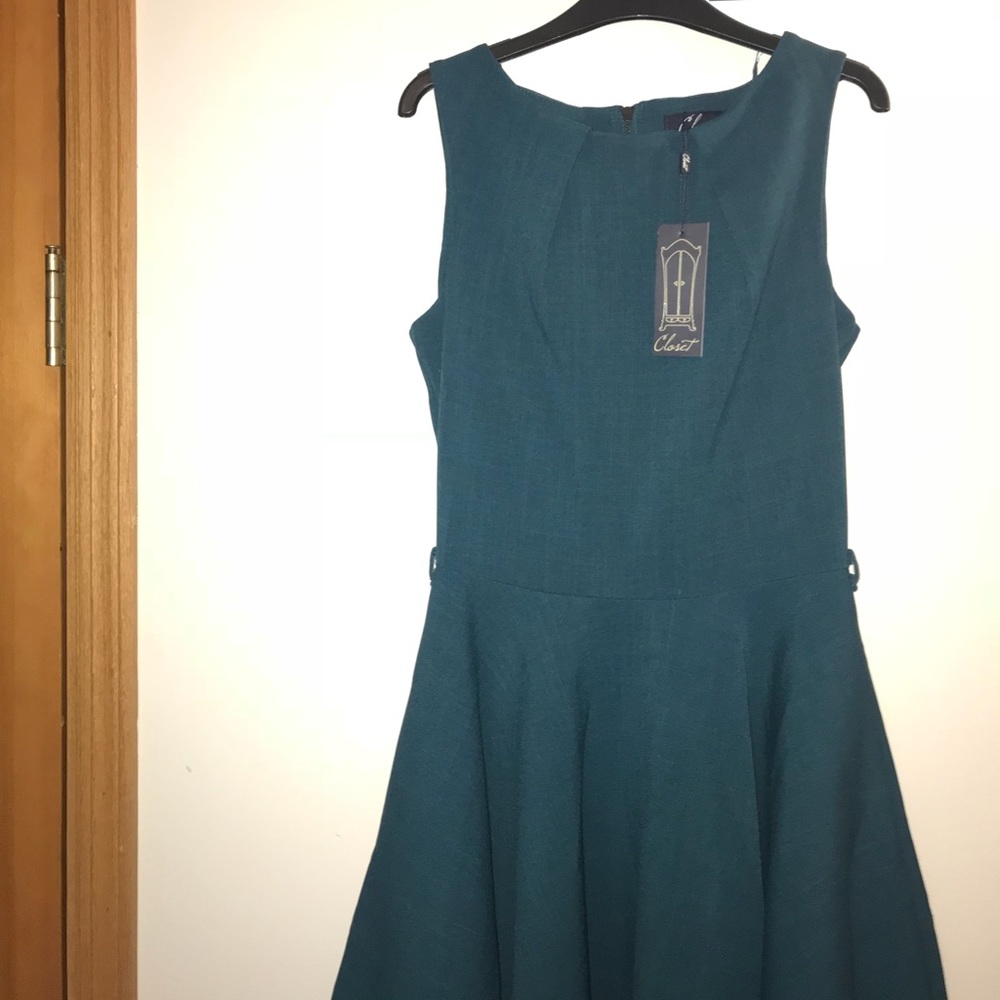 Dark teal skater dress BNWT